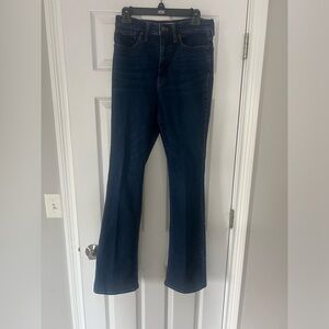 Madewell Skinny Flare dark blue wash. 💙